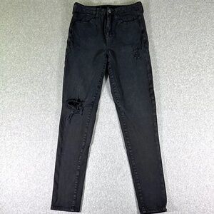 American Eagle Skinny Jeans Size 2 High-Rise Retro Distressed